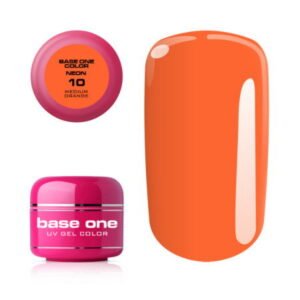 Silcare Base one neonový uv gél 10  MEDIUM ORANGE 5g