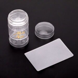 Silikonové razítko na nehty Molly Nails s nastavitelnou velikostí vzoru a škrabkou