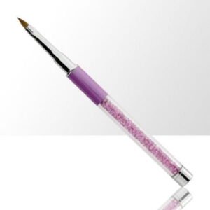 Štetec na akryl č. 2 fialový, s prírodnými štetinami