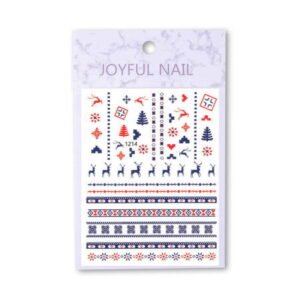 Vánoční nálepky na nehty 1214