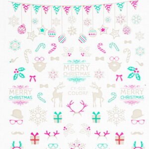 Vánoční nálepky na nehty CY-020