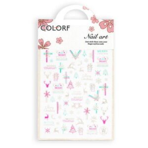 Vánoční nálepky na nehty CY-026