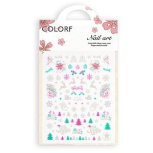 Vánoční nálepky na nehty CY-027
