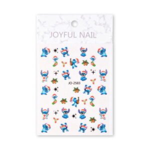 Vánoční samolepky na nehty JO-2583 s motivem Stitch
