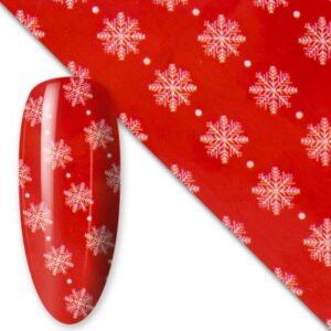 Vánoční transfer fólie 34 s motivem vloček 100cm