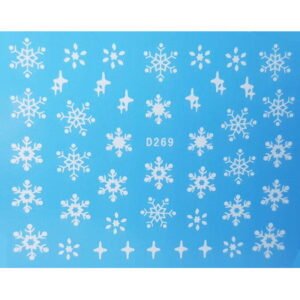 Vánoční vodonálepka vločky D269