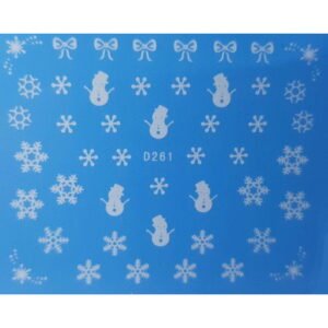 Vianočná vodonálepka vločky D261