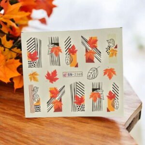 Vodní nálepky na nehty podzim BN-2365