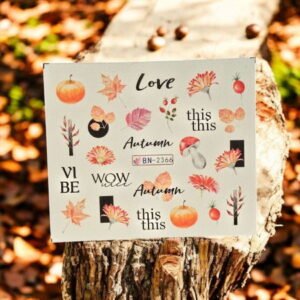 Vodní nálepky na nehty podzim BN-2366