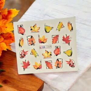 Vodní nálepky na nehty podzim BN-2369