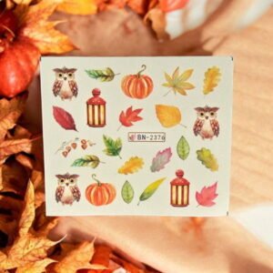 Vodní nálepky na nehty podzim BN-2376