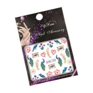 Vodolepky s motivem páva BN-1208