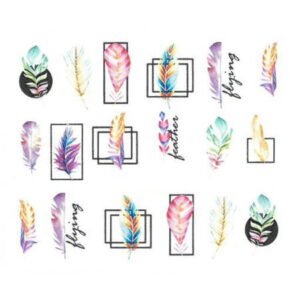 Vodolepky s motivem peří BN-2569
