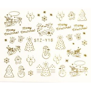 Vodonálepka na nechty STZ-Y18 zlatá