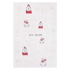 Vodonálepka na nehty vánoční STZ-CS189