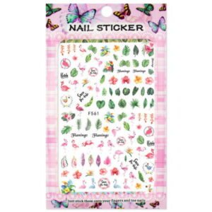 Vodonálepky na nehty Flamingo F561