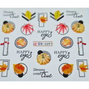 Vodonálepky na nehty podzim BN-2691