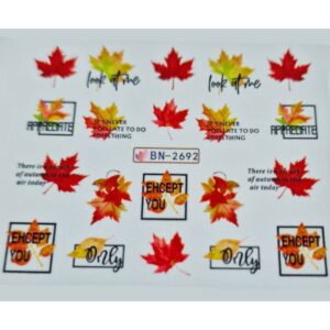 Vodonálepky na nehty podzim BN-2692