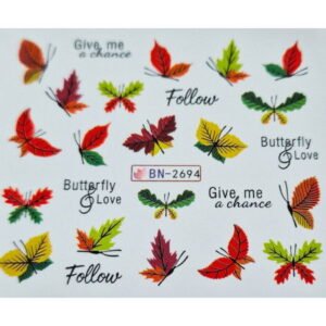 Vodonálepky na nehty podzim BN-2694