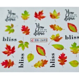 Vodonálepky na nehty podzim BN-2695