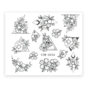 Vodonálepky na nehty YZW-3534