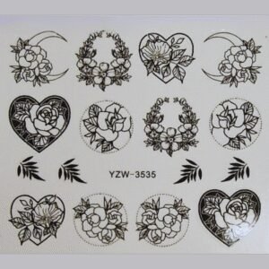 Vodonálepky na nehty YZW-3535