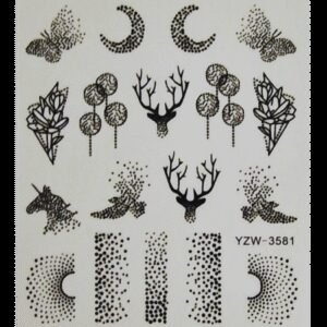 Vodonálepky na nehty YZW-3581