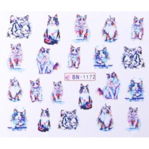 Vodonálepky s motivem koček BN-1172