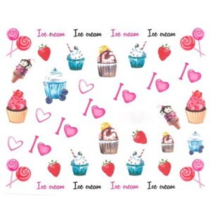 Vodonálepky s motivem MUFFIN BN-824