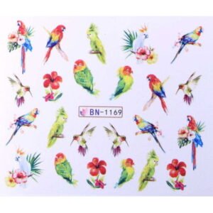 Vodonálepky s motivem papoušků BN-1169