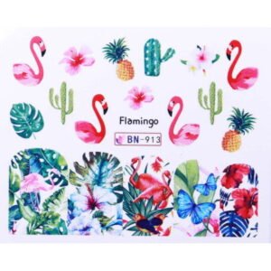 Vodonálepky s motivem plameňáka BN-913