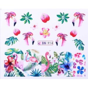 Vodonálepky s motivem plameňáka BN-914