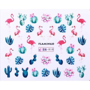 Vodonálepky s motivem plameňáka BN-919