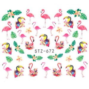 Vodonálepky s motivem plameňáka STZ-672