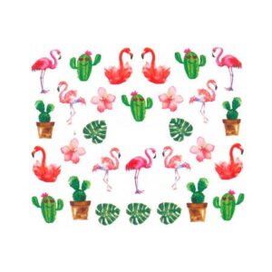 Vodonálepky s motívom plameniaka BN-1167