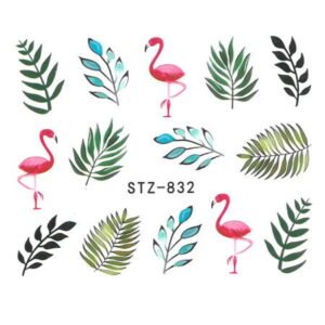 Vodonálepky s motívom plameniaka STZ-832