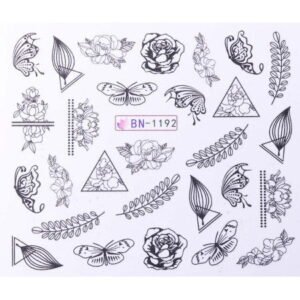 Vodonálepky s motivy květin BN-1192
