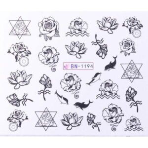 Vodonálepky s motivy květin BN-1194