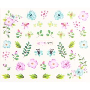 Vodonálepky s motivy květin BN-925