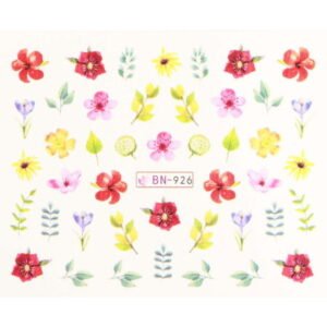 Vodonálepky s motivy květin BN-926