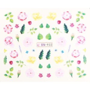 Vodonálepky s motivy květin BN-932