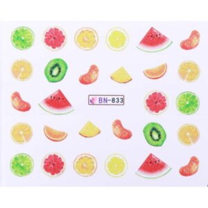 Vodonálepky s motivy ovoce BN-833