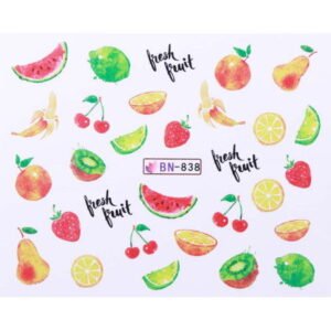 Vodonálepky s motivy ovoce BN-838